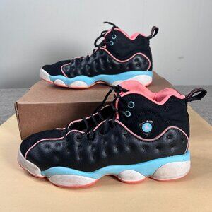 Jordan Jumpman Team 2 (GS) Kids 6Y Black Crimson Pulse Light Aqua 820276-001